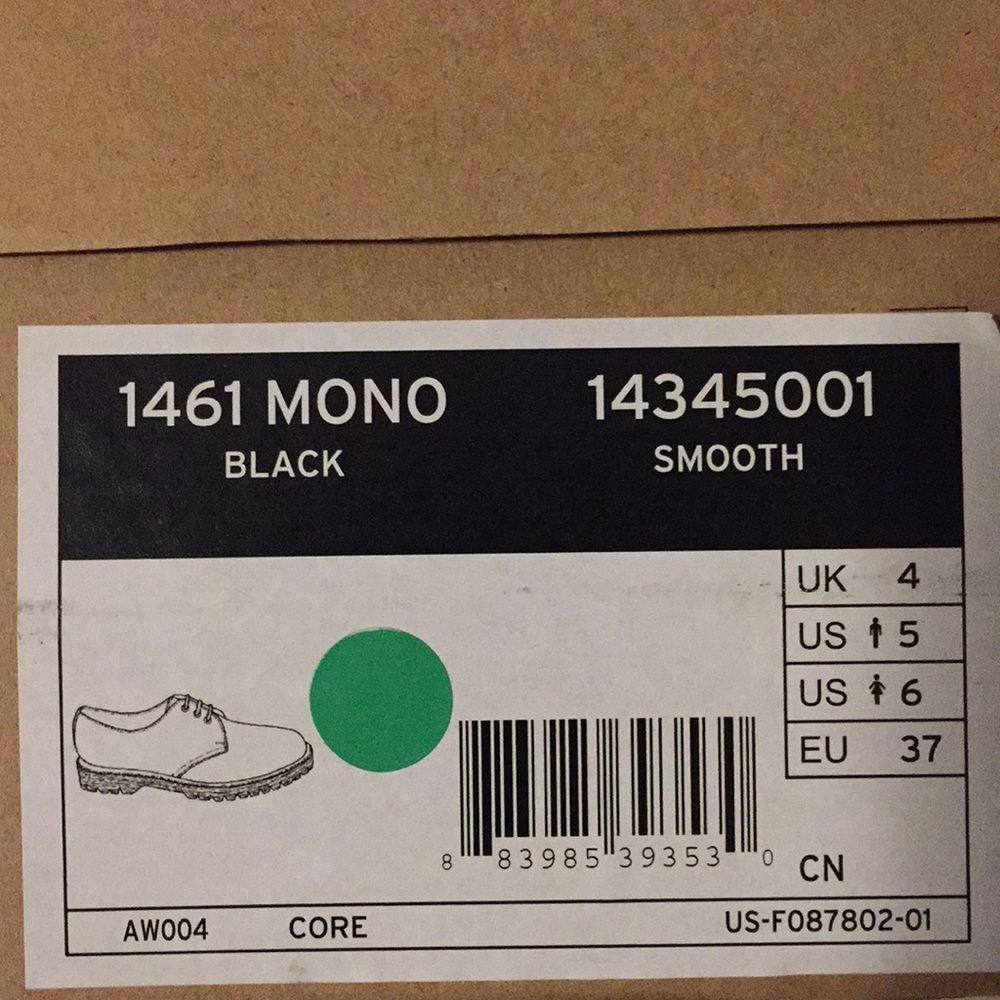 Dr. Martens 1461 Mono 3-Eye Oxford [SOLD] - Picture 5 of 6